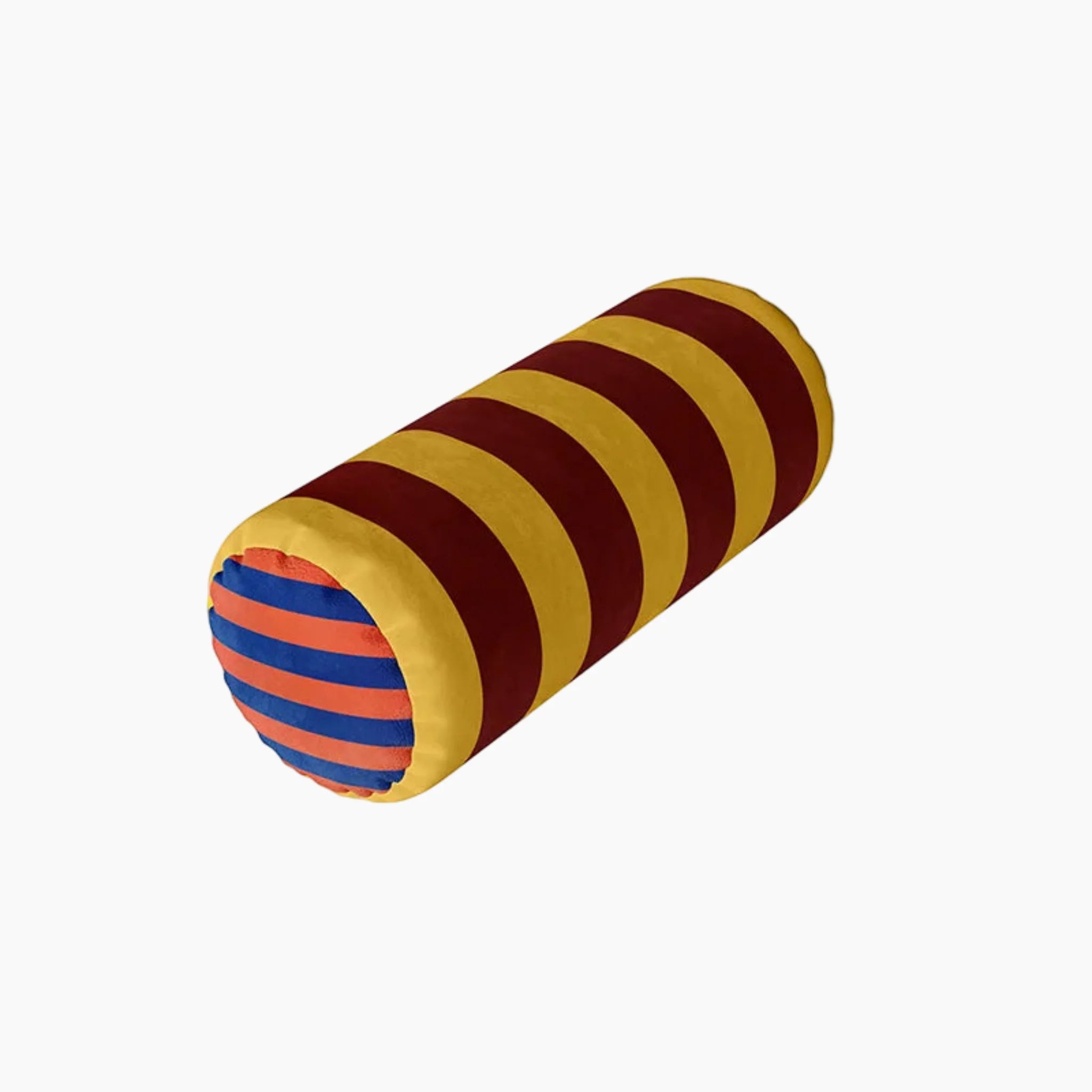 Plysch sammetskudde för nacke- och ländryggsstöd – Dekorativ rund kudde för säng, soffa och avkoppling