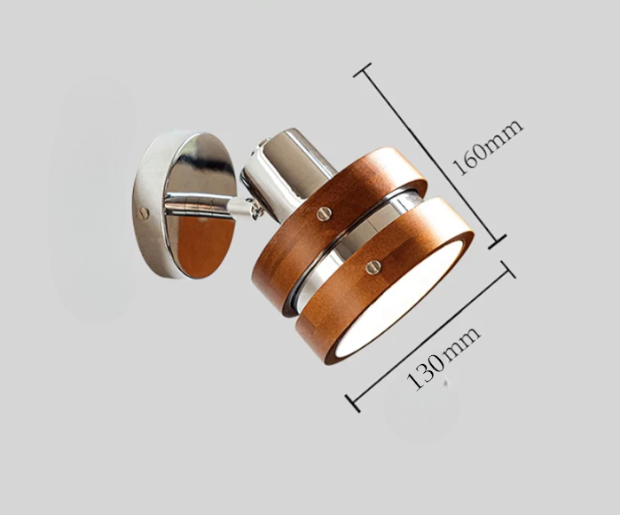 Industriell punkig LED-vägglampa - Edgy retrolampa för modern sovrumsinredning