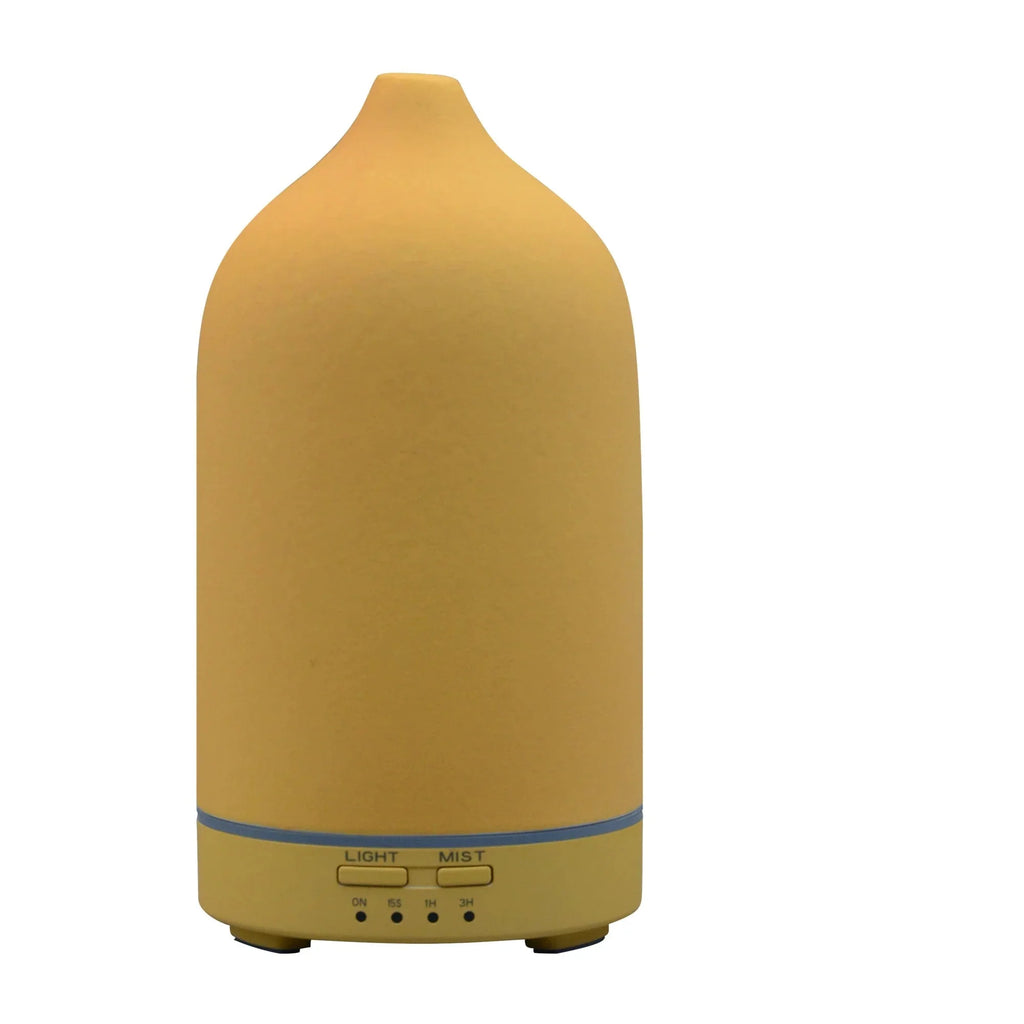 Elegant keramisk ultraljudsaromdiffusor och luftfuktare – eterisk oljedimma för avslappning