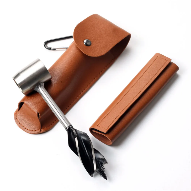 Bärbar handdriven borrmaskin - Hantverk, träprojekt och utomhusäventyr