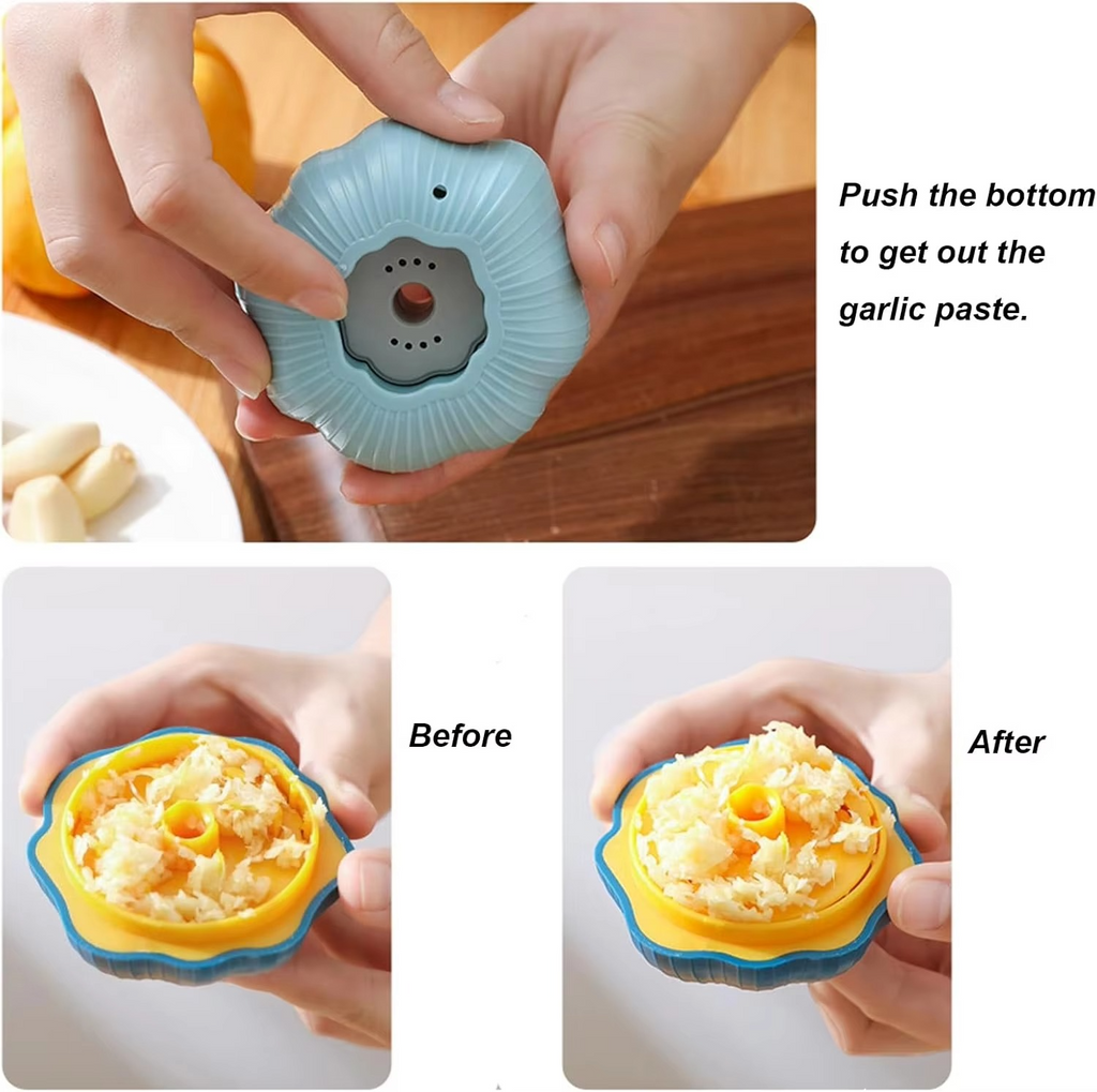 Twist vitlökspress - Livsmedelsklassad plastkrossare och enkel vitlöksskärare