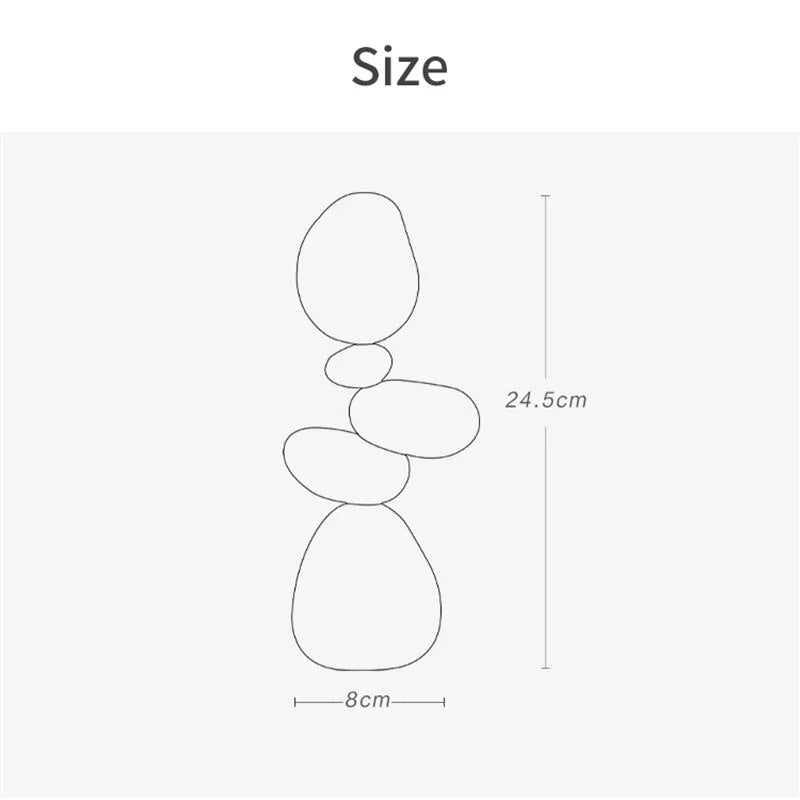 Zen Harmony träskulptur – modern minimalistisk inredning för ett lugnt utrymme