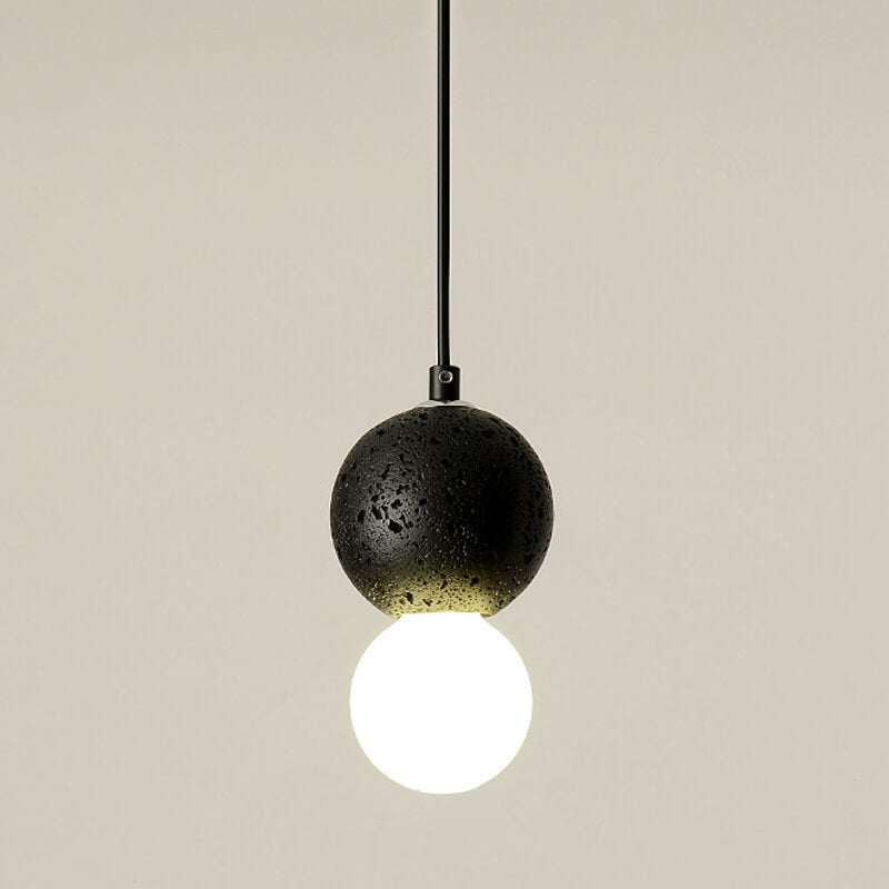 Enkel LED Scandinavian Contemporary Orb Terrazzo Pendellampa