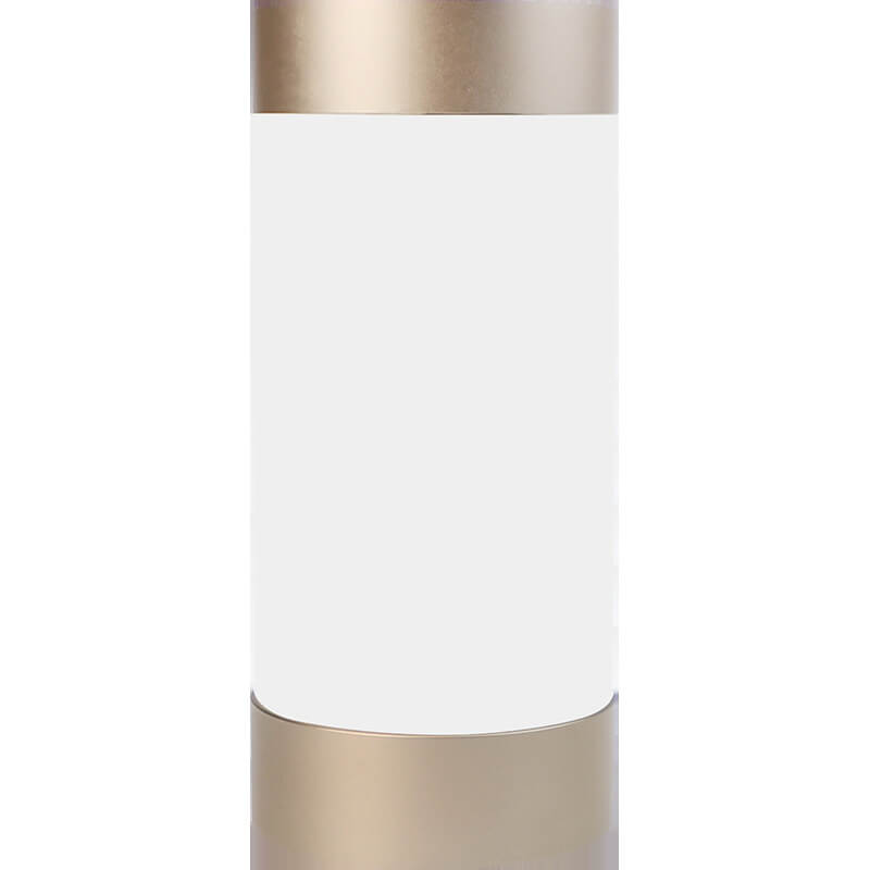 Elegant cylindrisk LED-bordslampa – USB-driven aluminium- och akryldesign