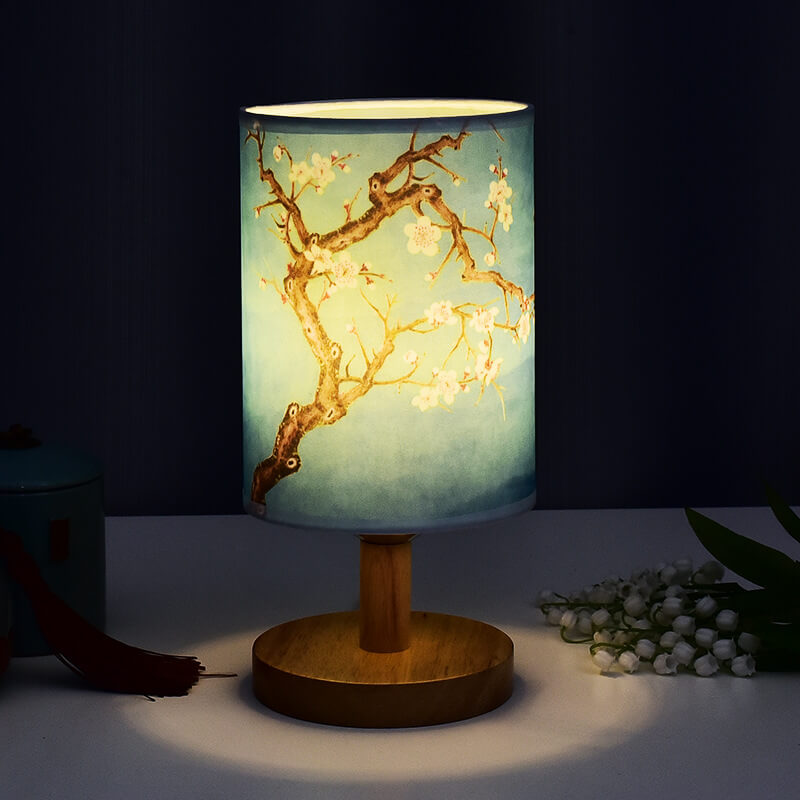 LED-bordslampa i trä – naturlig elegans, mjukt sken