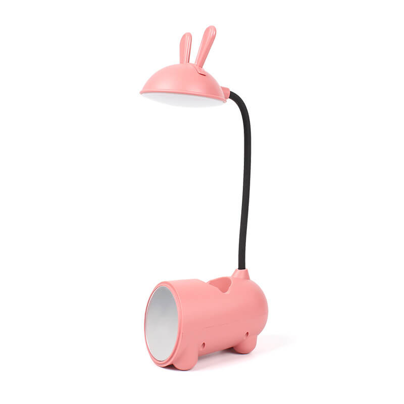 Cartoon Creative Rabbit LED Touch USB-pennhållare skrivbordslampa