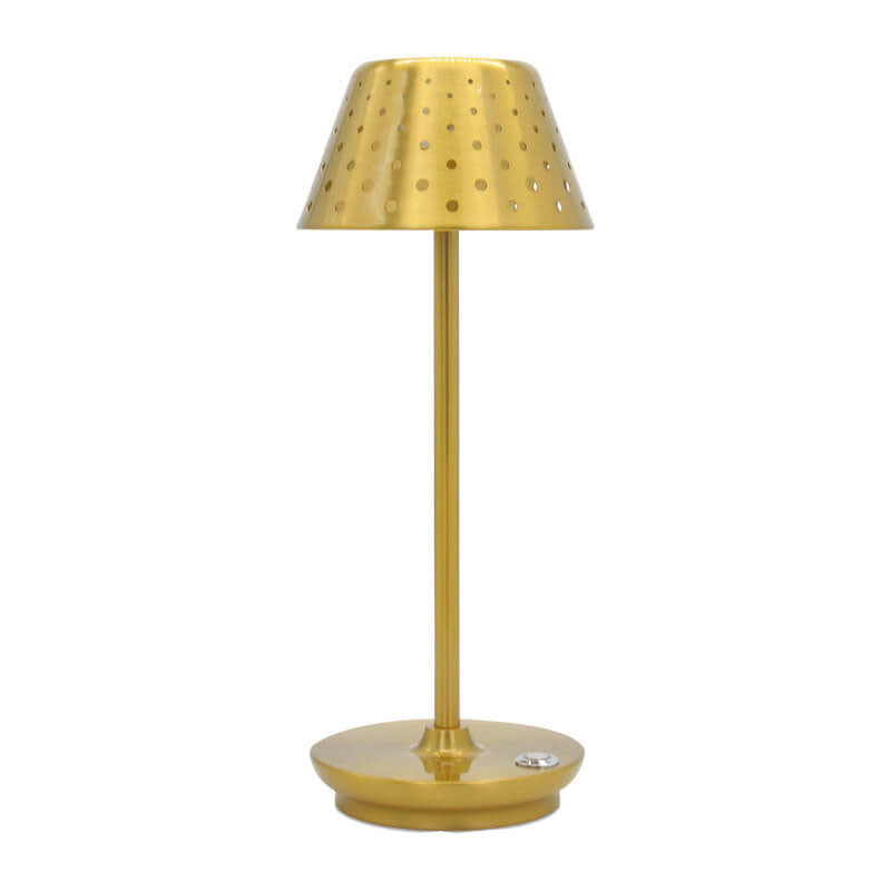 LumiSteel | Modern Minimalistisk Perforerad Smidesjärn USB LED Bordslampa