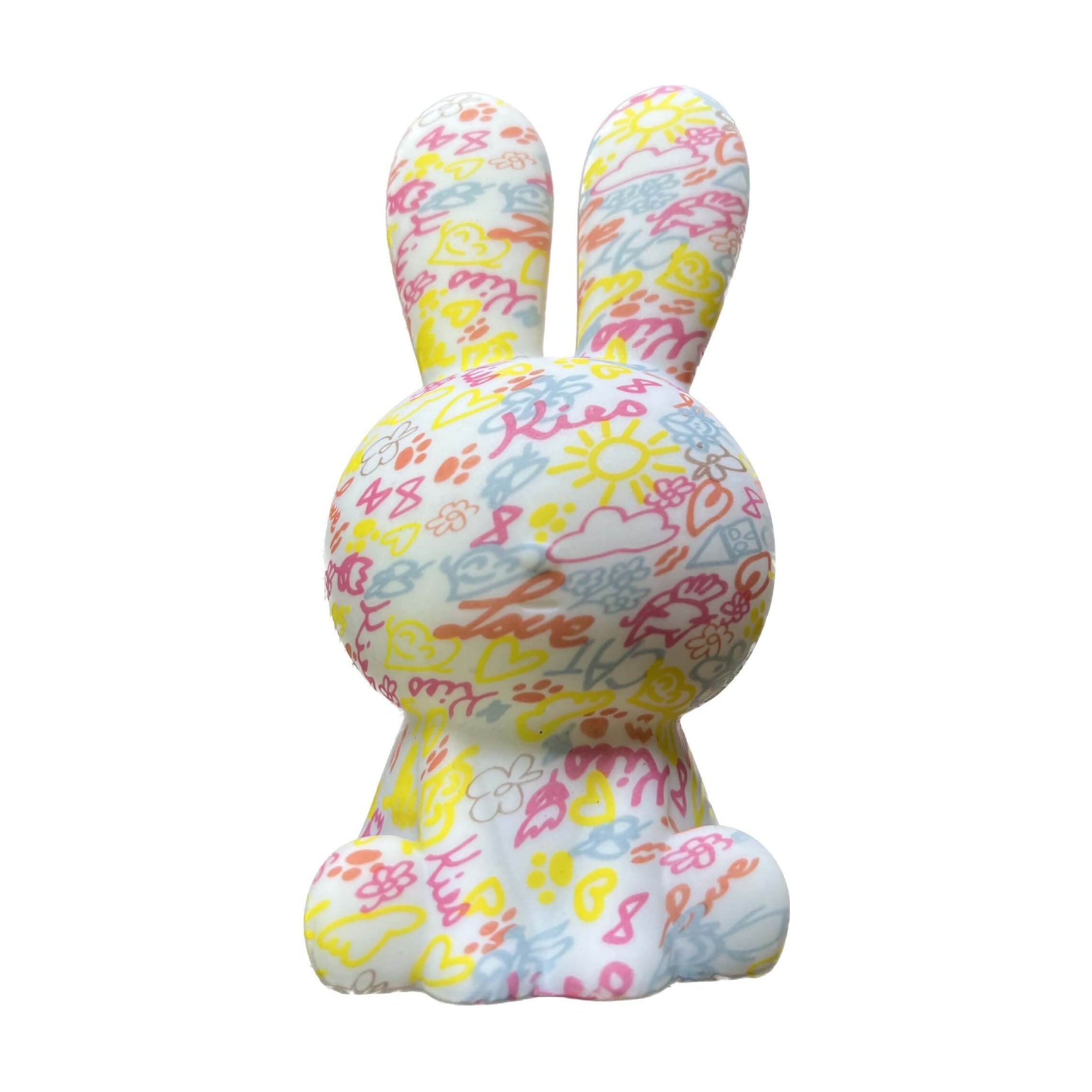 RainbowBunny | Kreativ 3D-skriven LED-nattlampa med handmålad design