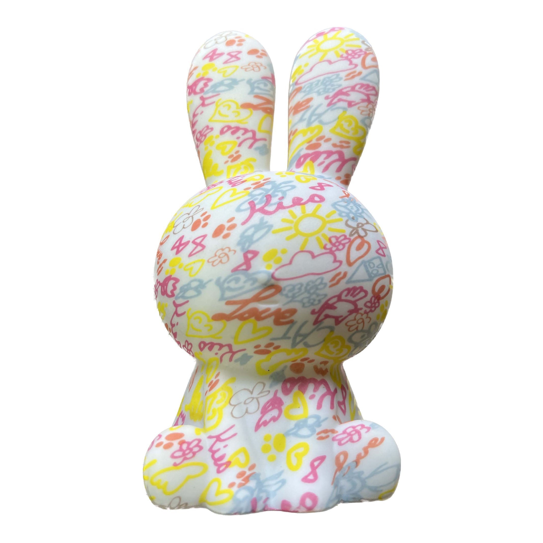 RainbowBunny | Kreativ 3D-skriven LED-nattlampa med handmålad design