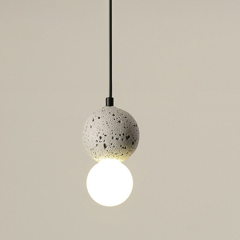 Enkel LED Scandinavian Contemporary Orb Terrazzo Pendellampa
