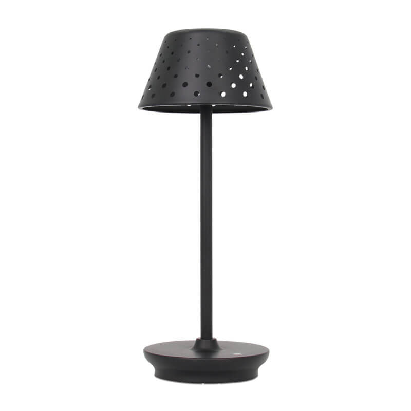 LumiSteel | Modern Minimalistisk Perforerad Smidesjärn USB LED Bordslampa