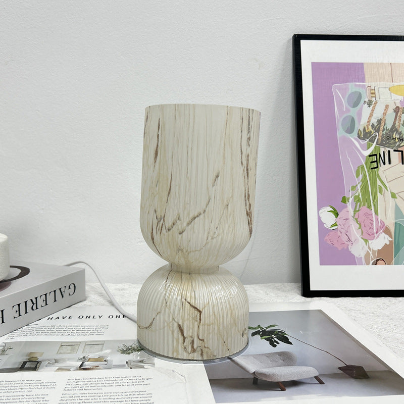 Modern minimalistisk glasbordslampa – elegant cylinderdesign