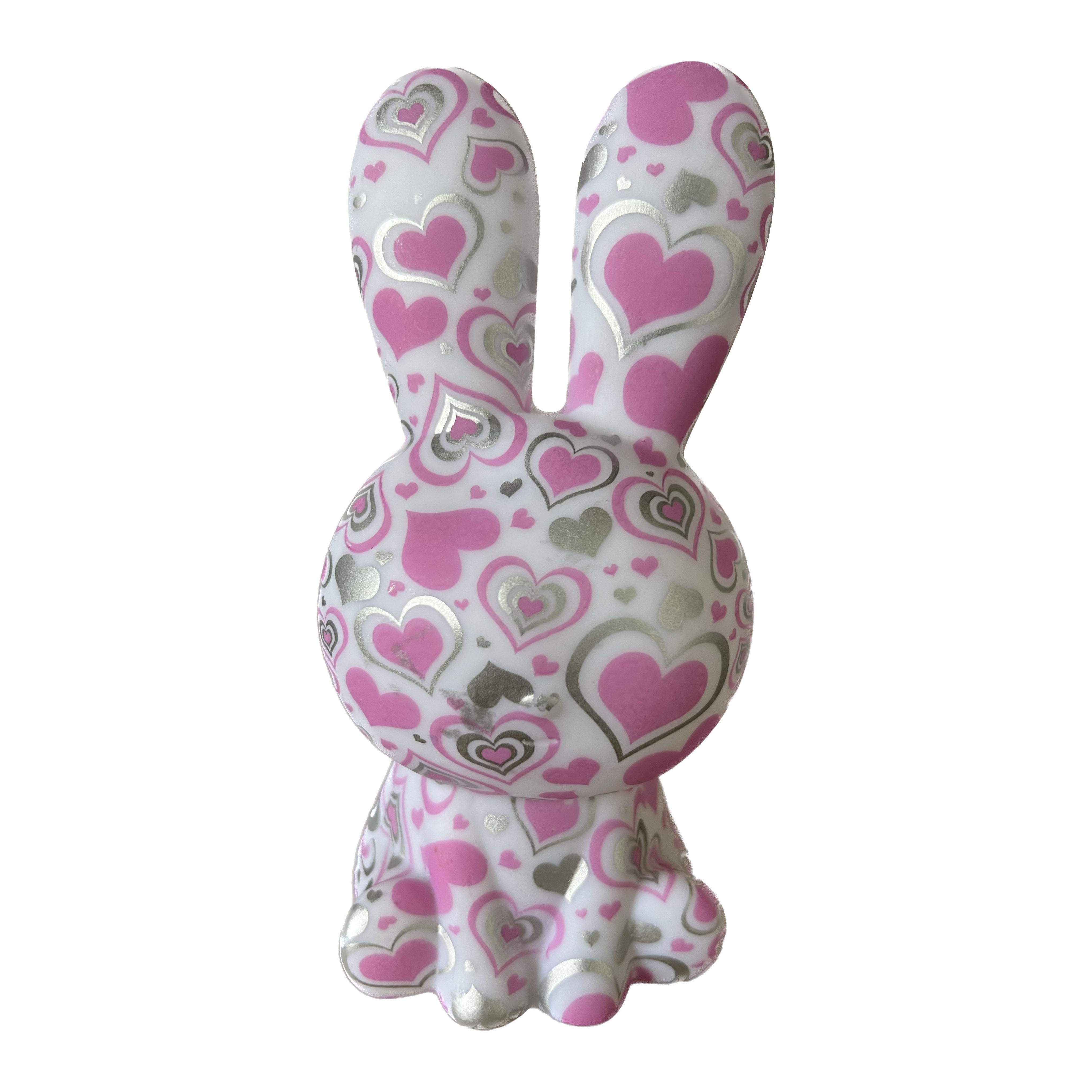 RainbowBunny | Kreativ 3D-skriven LED-nattlampa med handmålad design