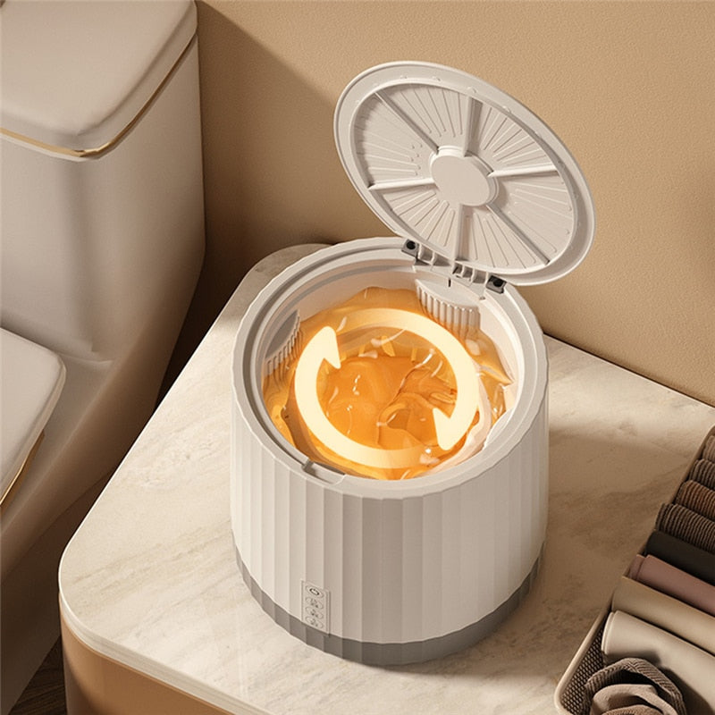 SpinWash – 4L mini bärbar turbintvättmaskin | Kompakt resetvättmaskin