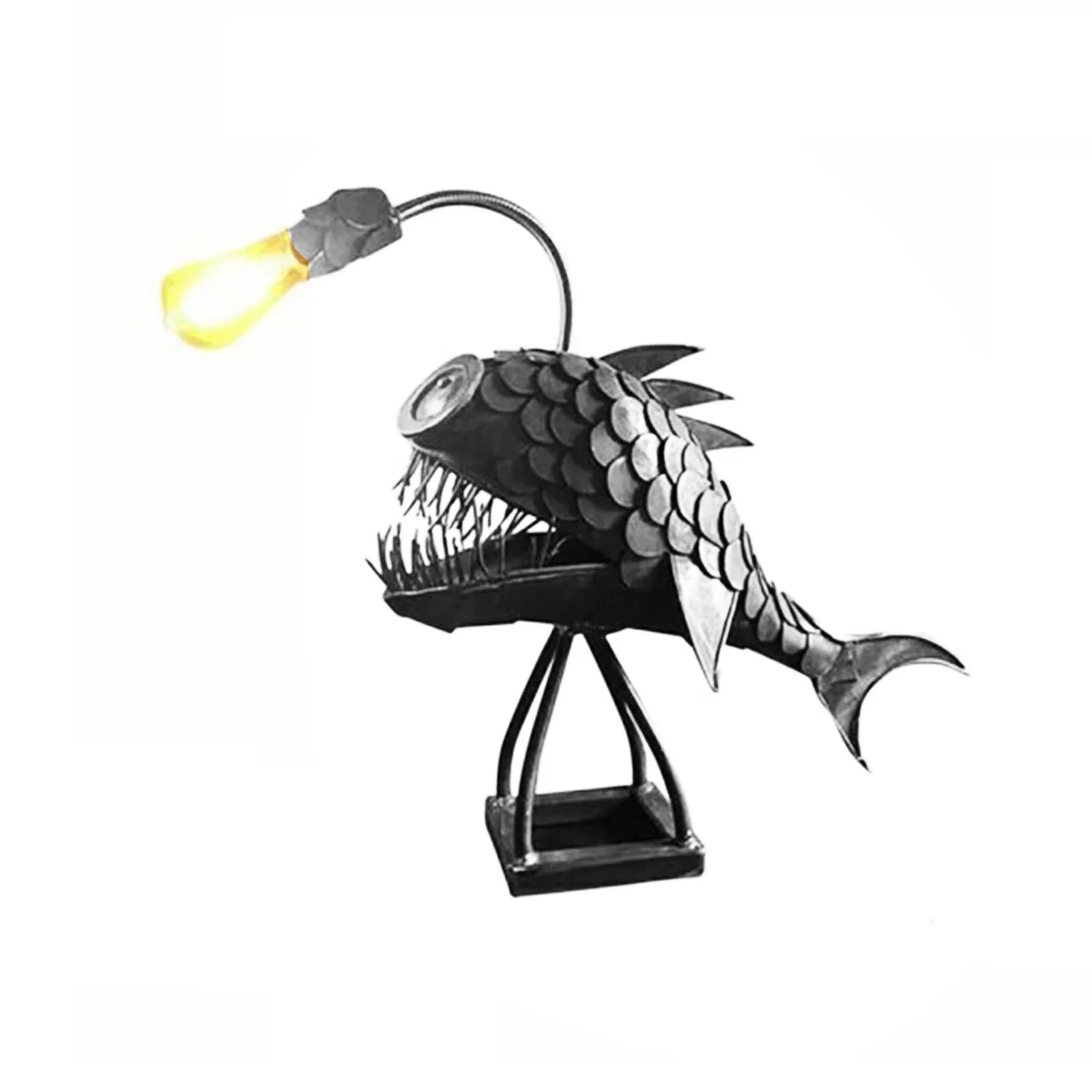 RusticGlow bordslampa – handgjord med anpassningsbar belysning och konstnärlig stil