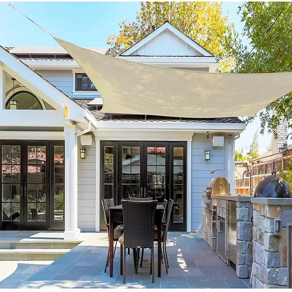 UV-blockerande utomhusduk för tak – slitstark vattentät skugga för trädgård, uteplats och bakgård