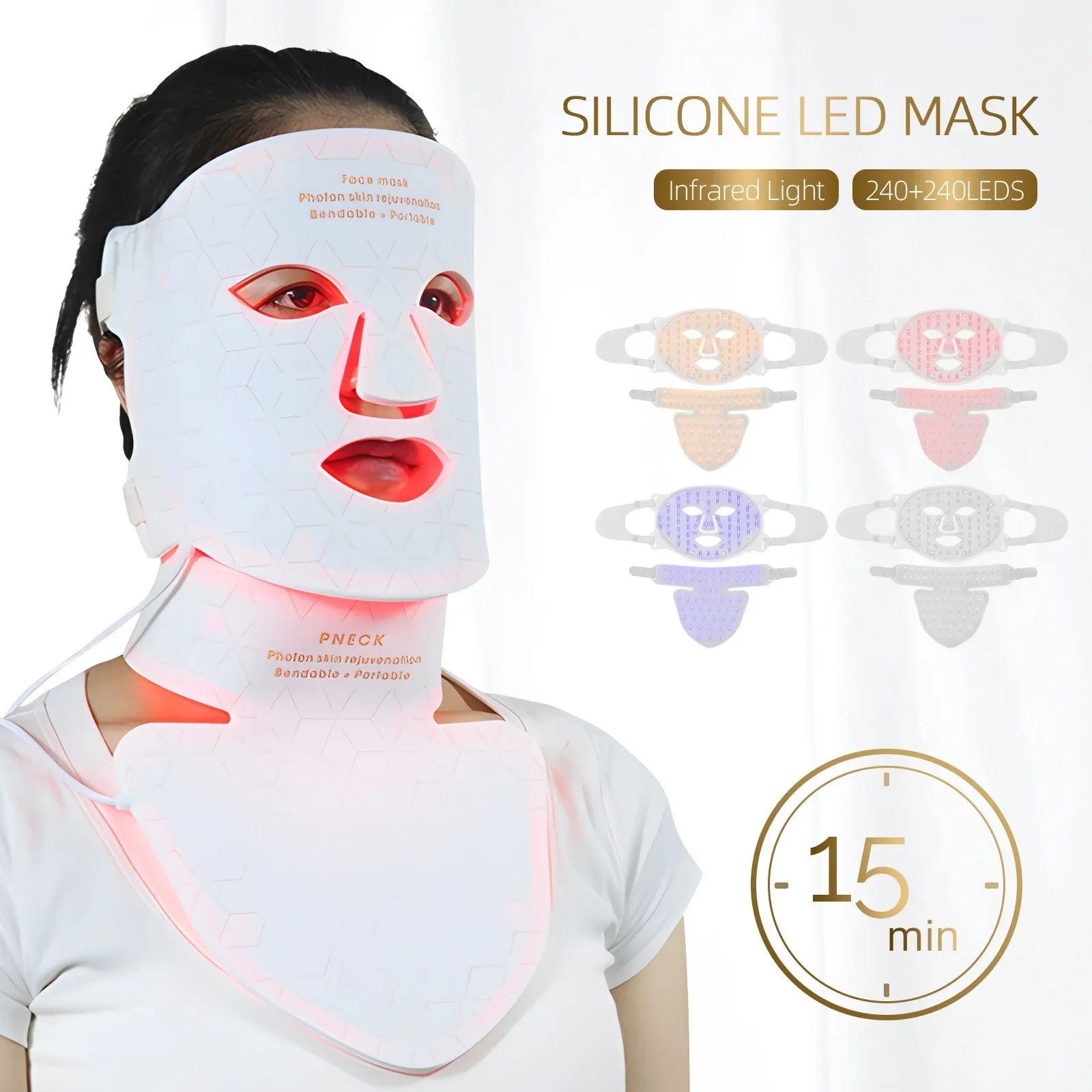 Hudförnyande mask – Avancerad LED-vård för rynkor och finnar