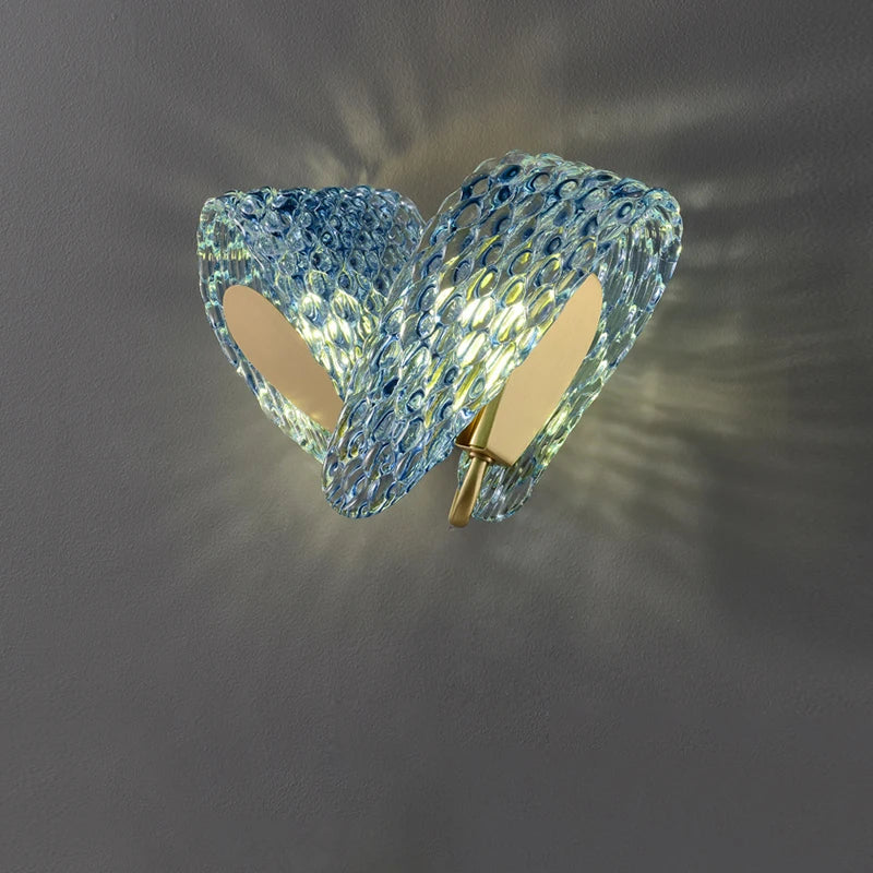 Vägglampa i kristallglas - Sofistikerad LED-armatur för inomhusbruk