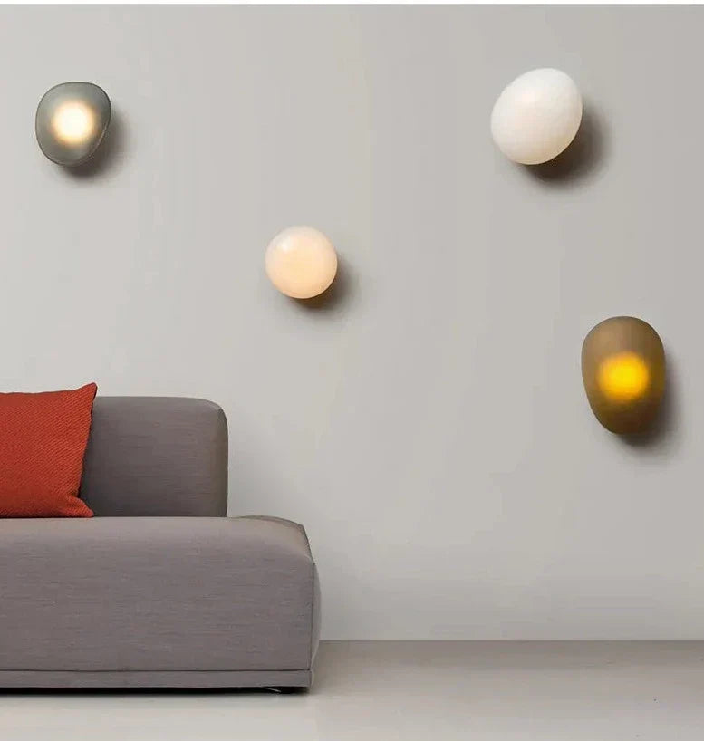 Färgglad vägglampa i glas - Konstnärlig accentbelysning för vardagsrum