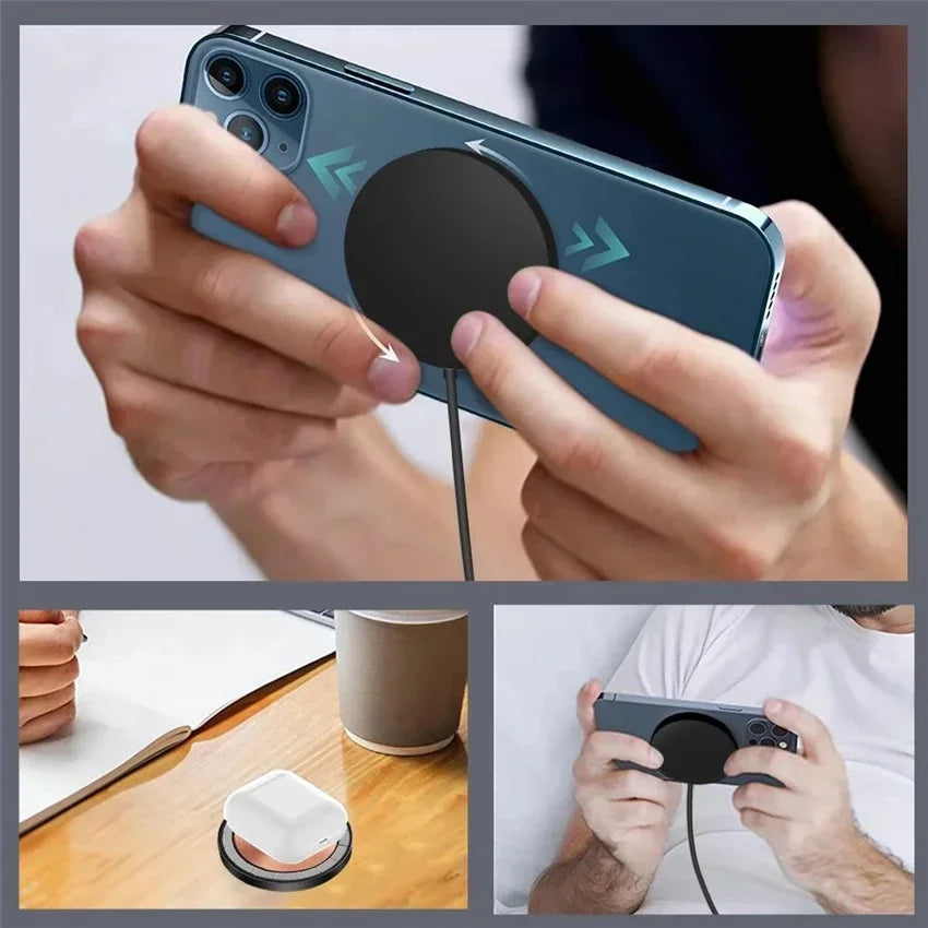 Bärbar - 100W magnetisk laddare för iPhone och AirPods med PD-snabbladdning