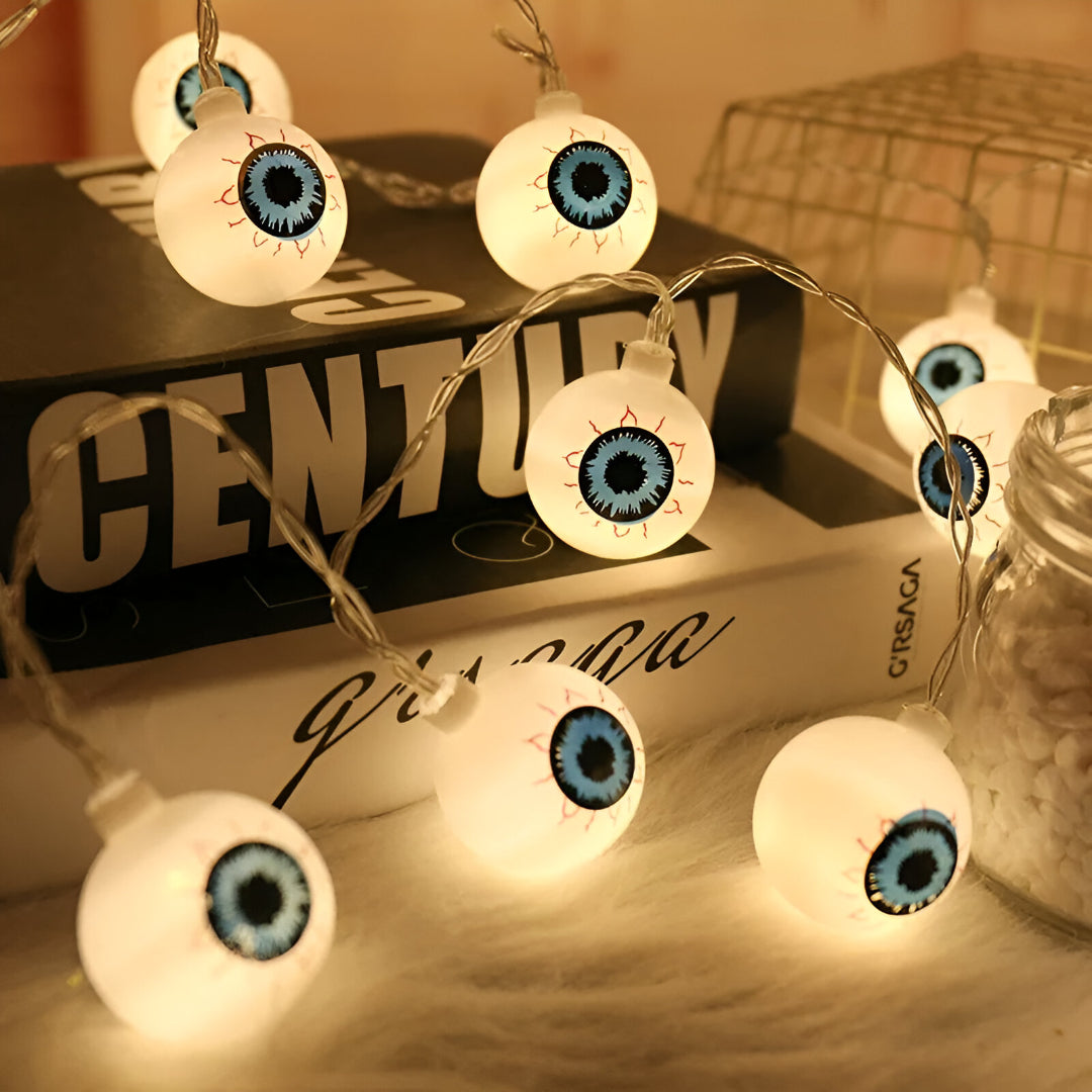 LED-ljusslingor för hemsökt Halloween-dekoration