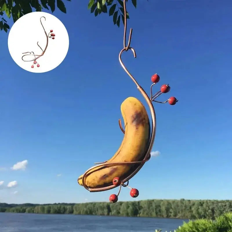 Bananhängare för fjärilar – Fruktmatare för utomhusbruk och trädgårdsdekoration för vilda djur
