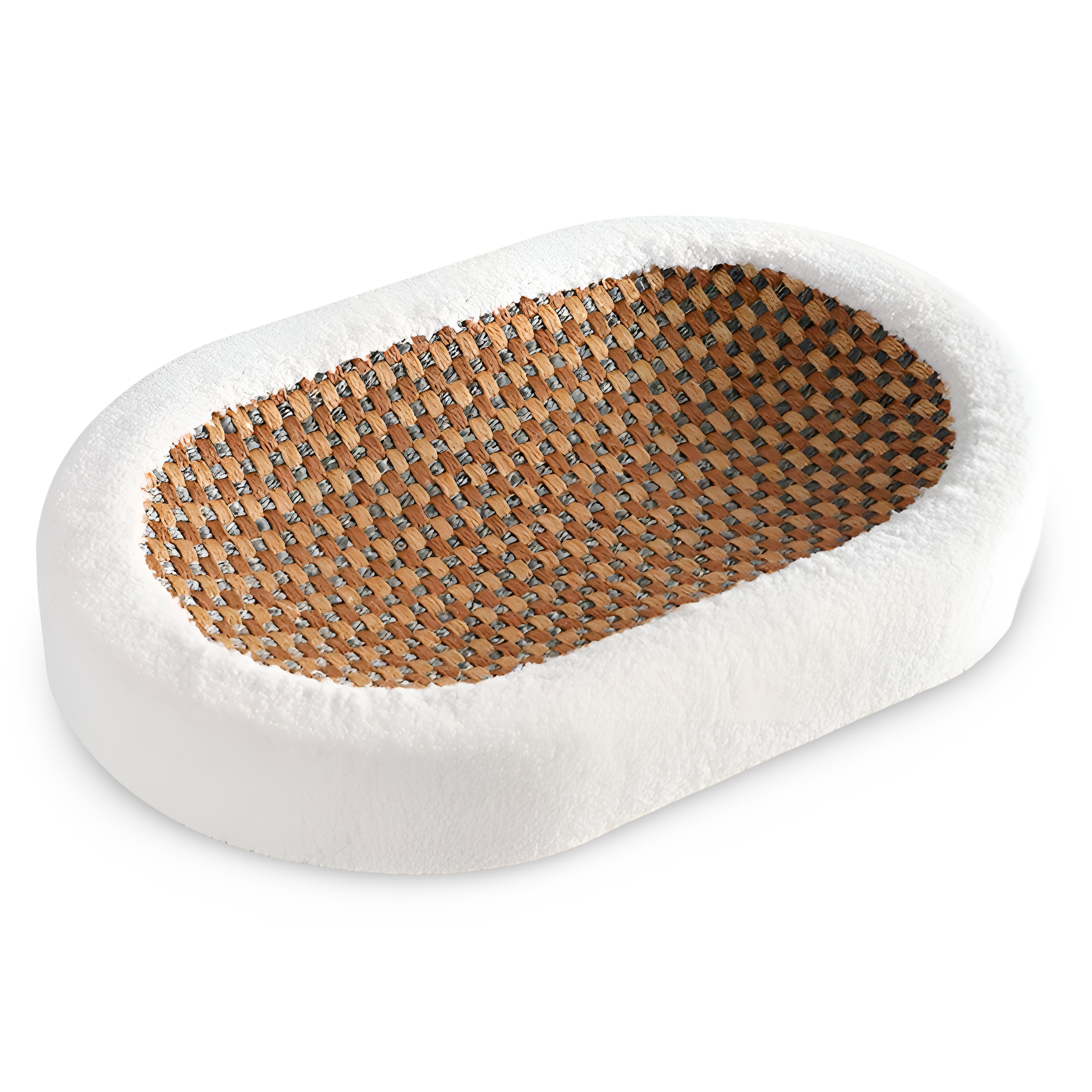 Plyschig kattlounge med reptålig yta – Mysig lyxbädd för katter