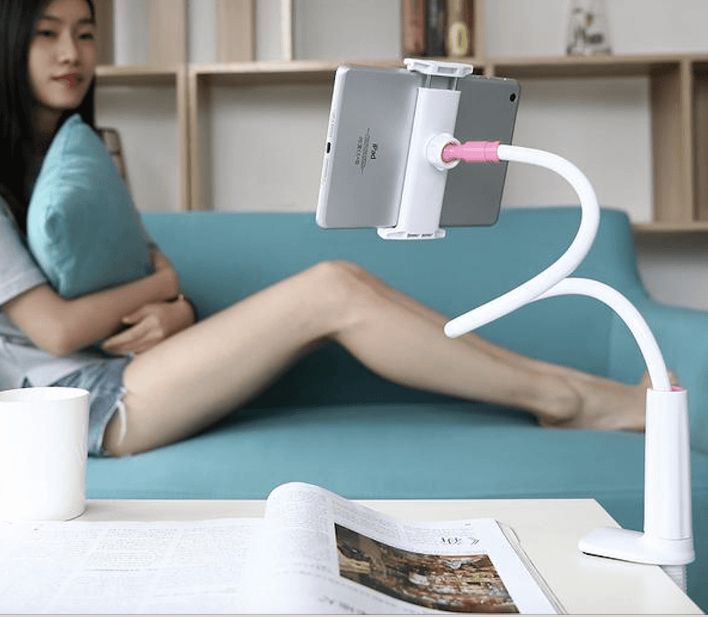 Skrivbordsstativ för flera enheter – Säkert grepp för smartphones och surfplattor