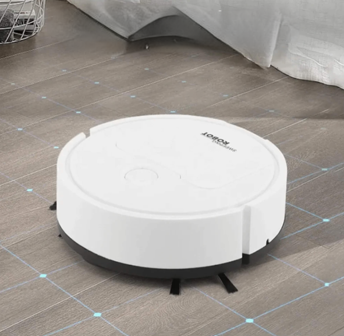 Smart robotdammsugare - Automatisk golvsopmaskin med kraftfull sugfunktion och självladdning