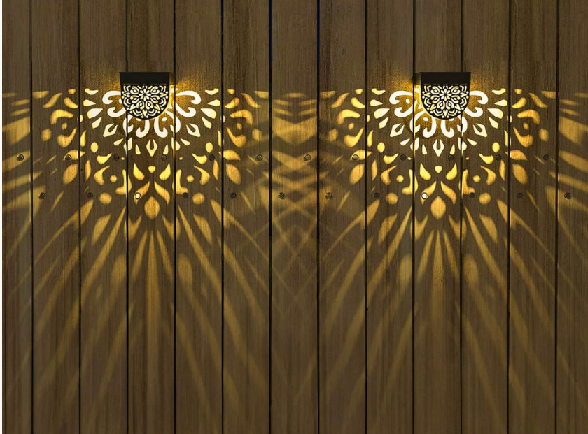 Glödande ljus stjärna siluett