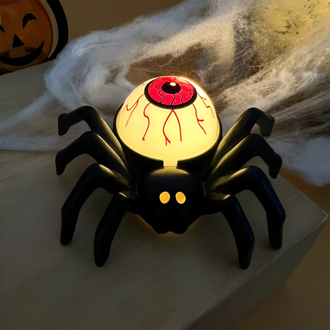 Krypande lysande krypdjur – LED-spindelbenslampor för skrämmande Halloweendekoration