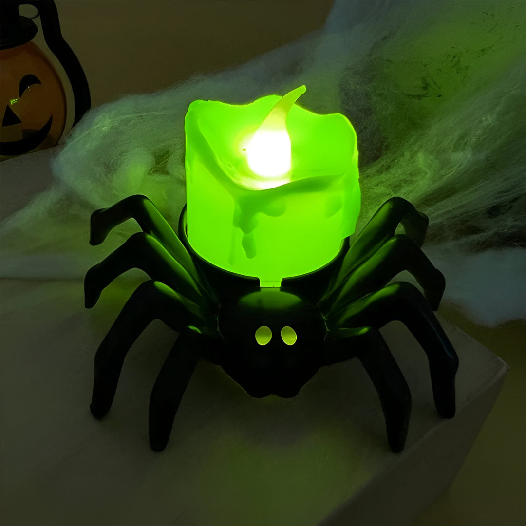 Krypande lysande krypdjur – LED-spindelbenslampor för skrämmande Halloweendekoration