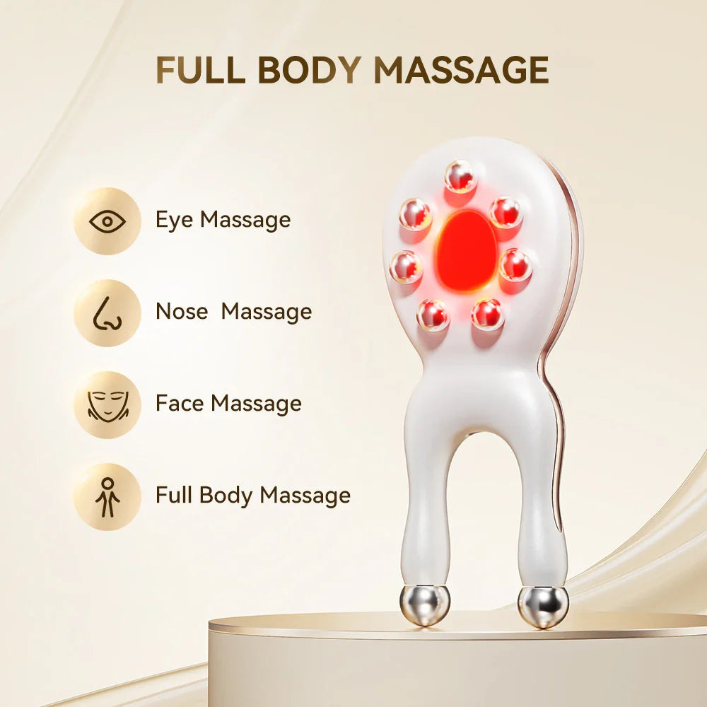 Revitaliserande akupressur ansiktsmassage – Avslappnings- och hudterapiverktyg