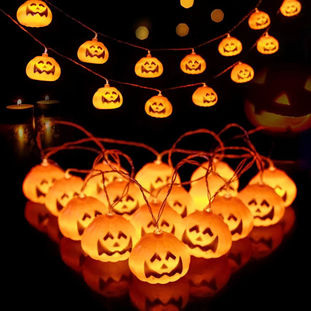 LED-ljusslingor för hemsökt Halloween-dekoration