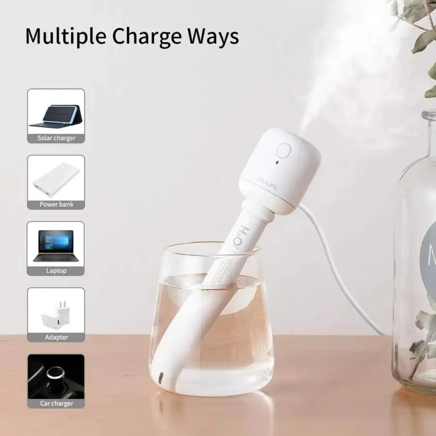 Mini USB-luftfuktare – Bärbar reseklar luftfuktare