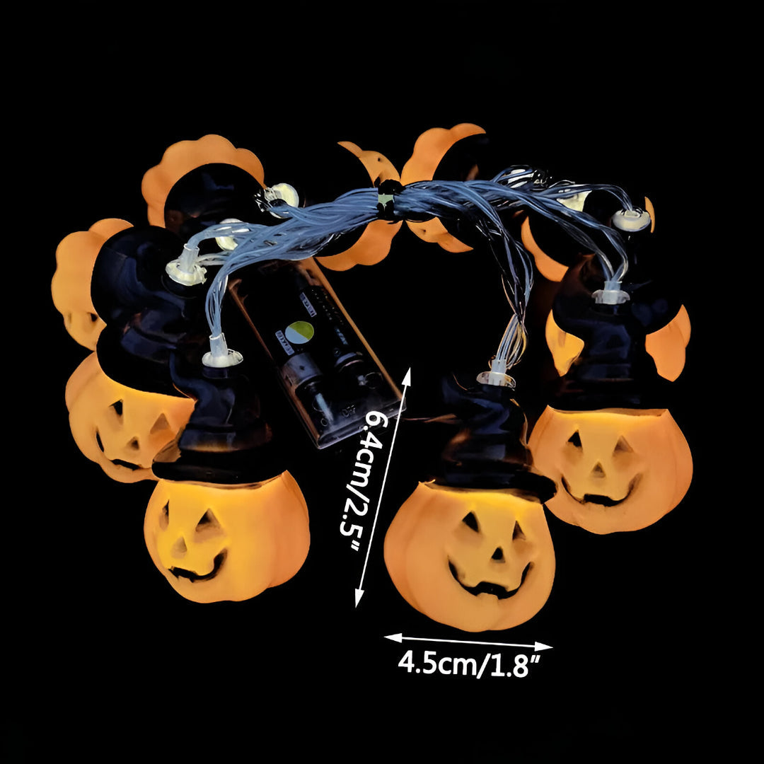 LED-ljusslingor för hemsökt Halloween-dekoration