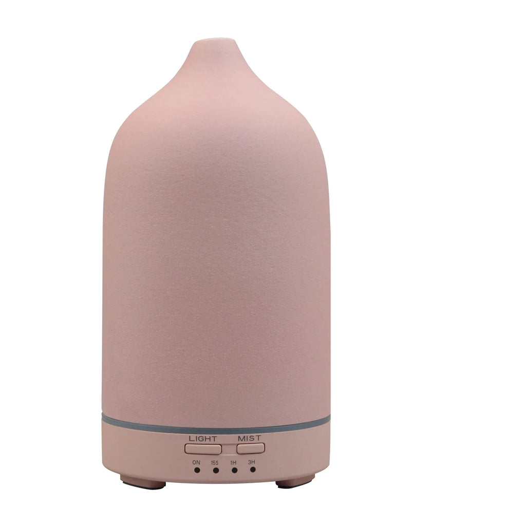 Elegant keramisk ultraljudsaromdiffusor och luftfuktare – eterisk oljedimma för avslappning