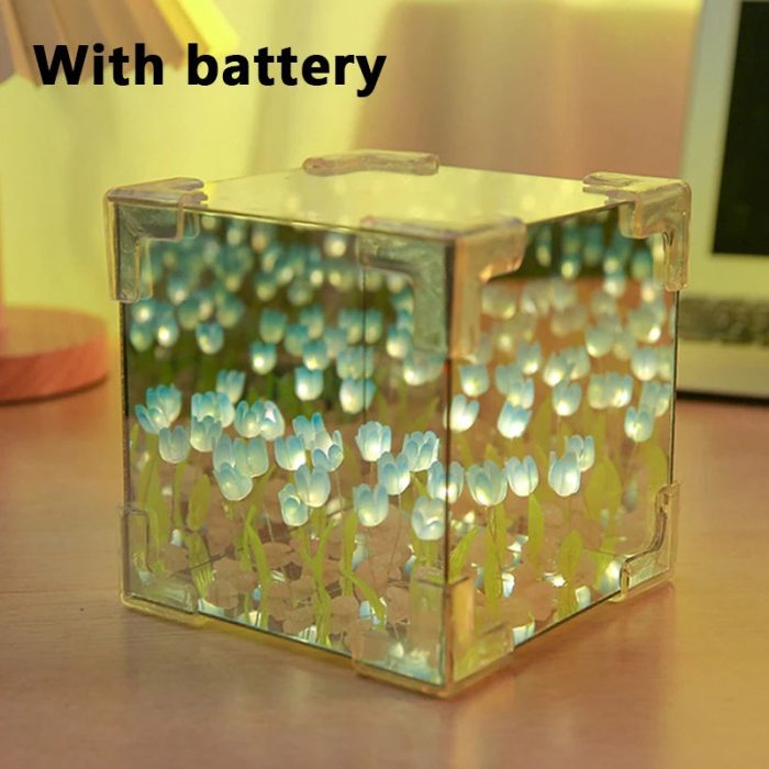 DIY Blominspirerad LED-spegellampa