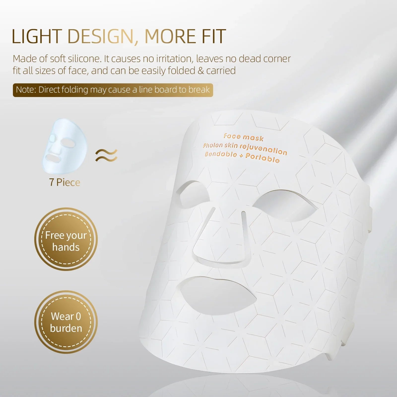 Hudförnyande mask – Avancerad LED-vård för rynkor och finnar