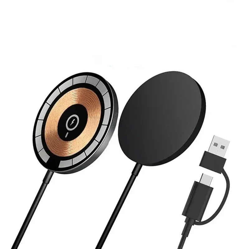 Bärbar - 100W magnetisk laddare för iPhone och AirPods med PD-snabbladdning