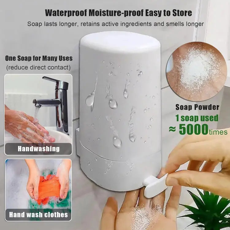 Hygienisk tvålpump med inbyggd friktionsavskiljare - Antibakteriell och lättrengörlig design