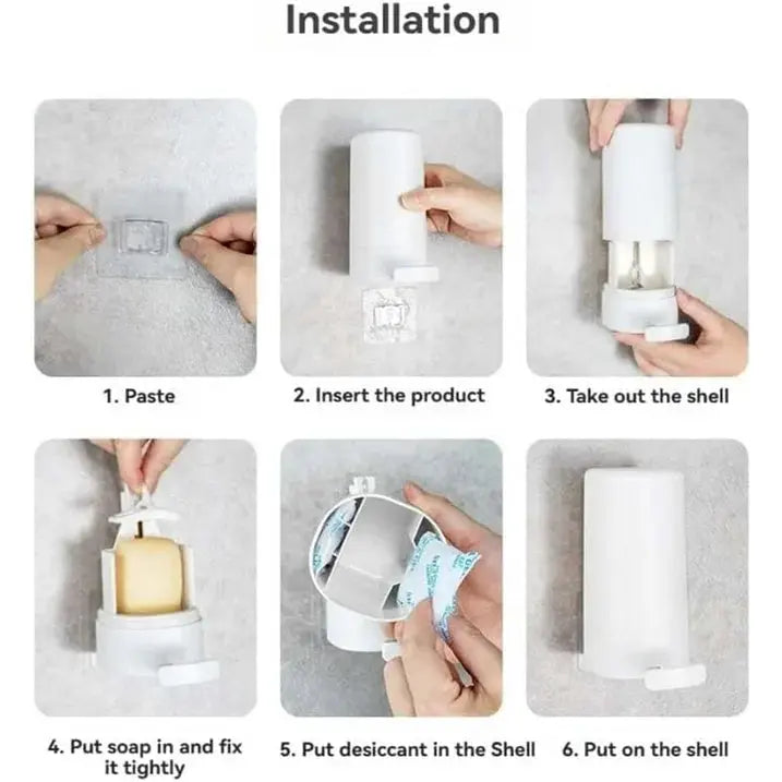Hygienisk tvålpump med inbyggd friktionsavskiljare - Antibakteriell och lättrengörlig design
