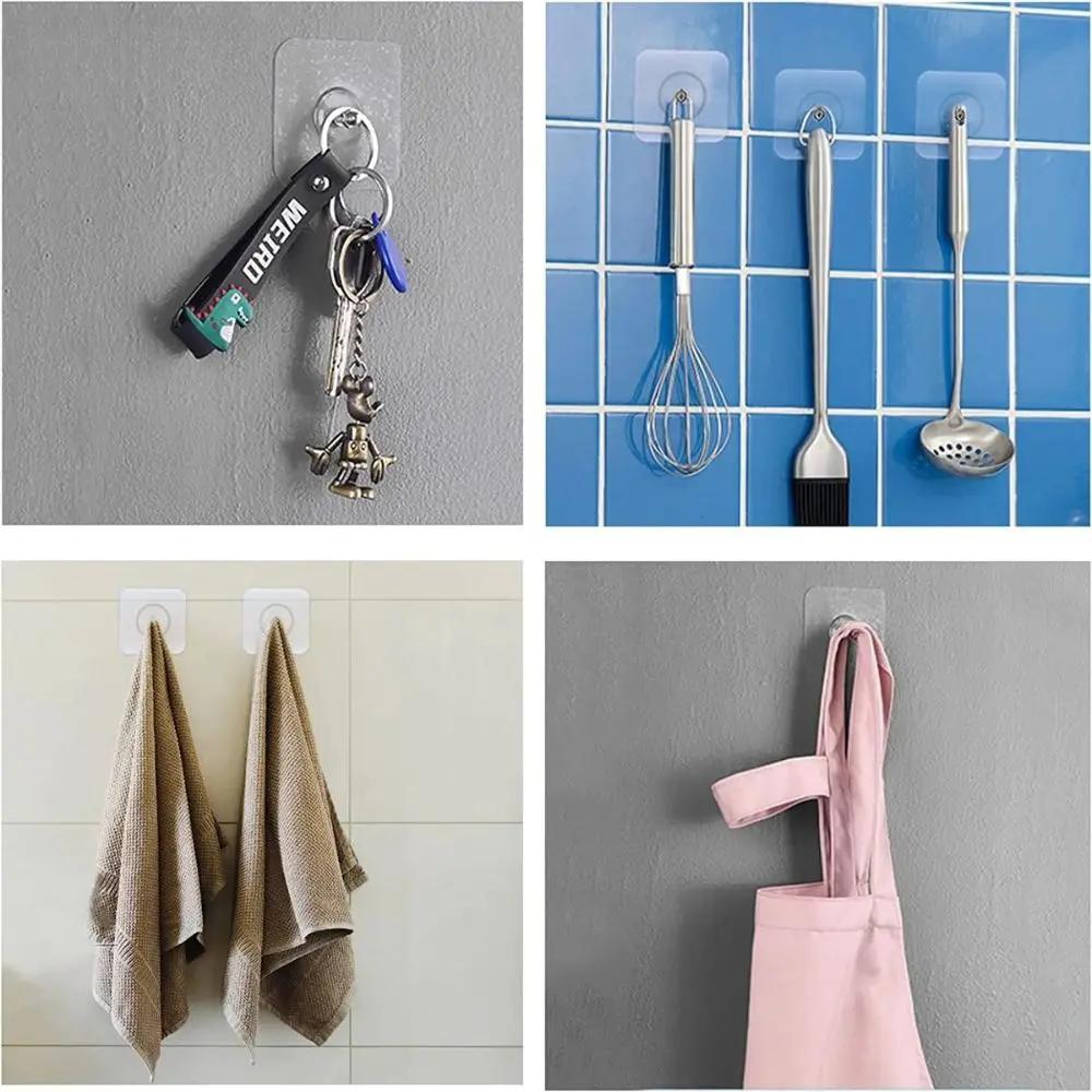 Kraftiga självhäftande krokar – 40-pack vattentät upphängningslösning