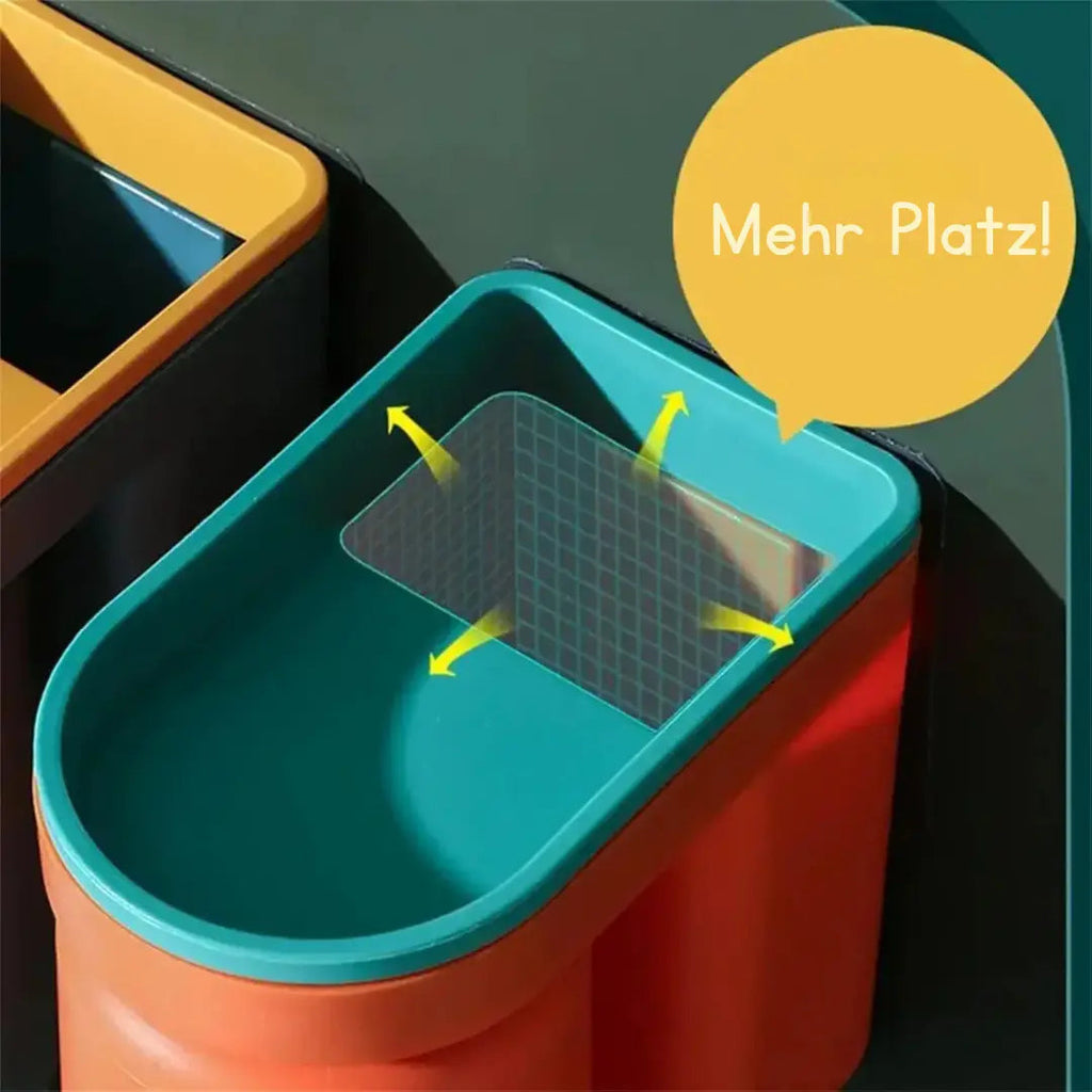 2 st väggmonterad tandborsteförvaring med kopp – platsbesparande och hygienisk