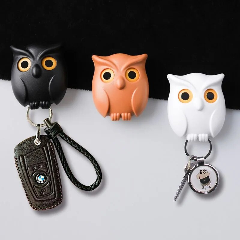OwlPerch – Magnetisk väggnyckelring för nattuggla | Nyckfull heminredning