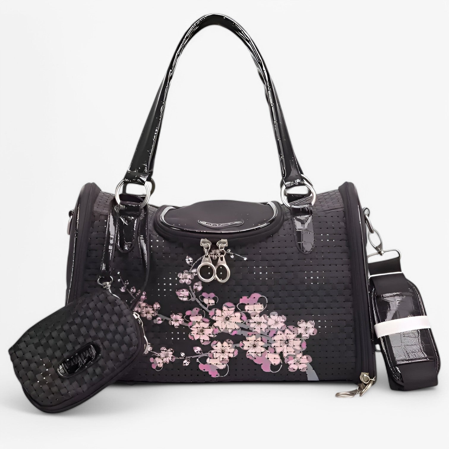 Chic PU-lädertransportör för husdjur – Bekväm och trendig resväska för små hundar och katter