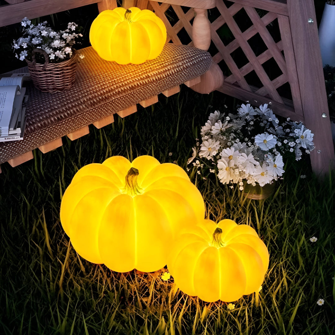 Außen LED Kürbis Halloween Deko Lichter