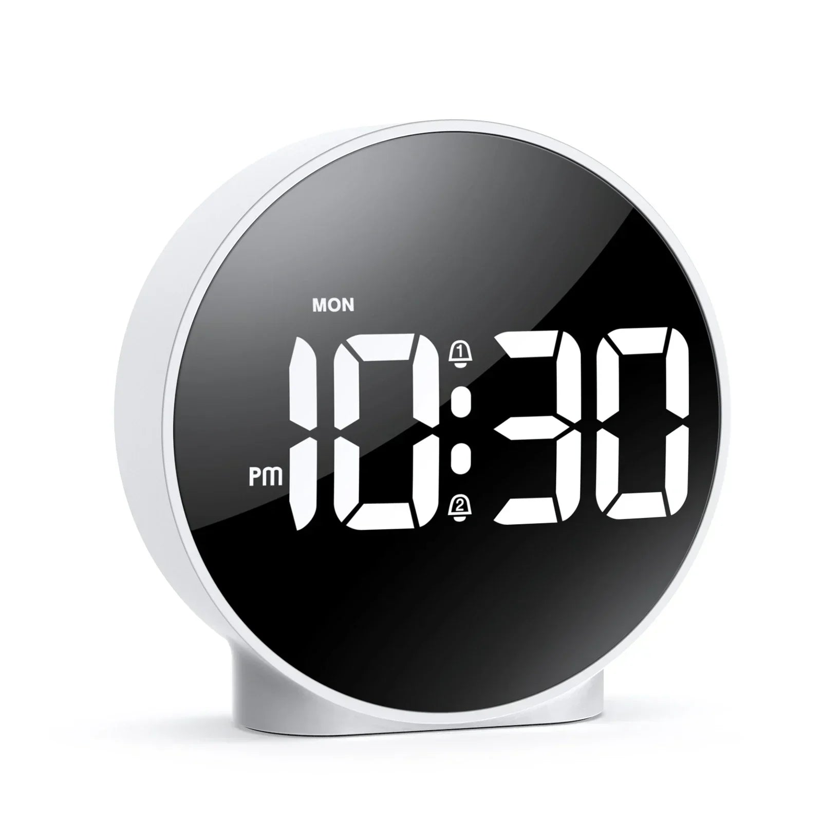 Modern LED digital skrivbordsklocka — Dimbar display med alarm, nattlampa och USB-strömförsörjning