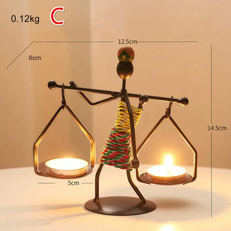 Handgjord Afrika-inspirerad värmeljushållare