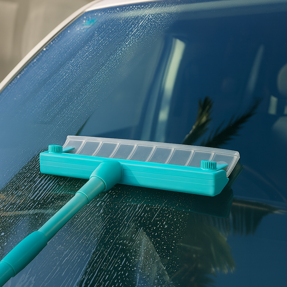 Flexibel silikonskrapa för glas – Strimfritt fönsterputsverktyg för hemmet